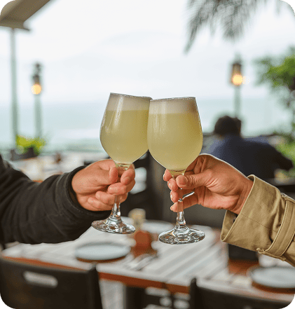 Diversidad de bebidas en Mangos